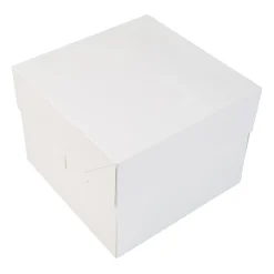 Taartdoos 20x20x15cm. Wit 3st