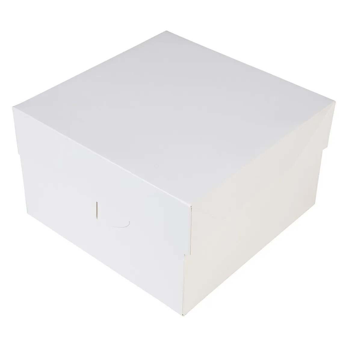 Taartdoos 25x25x15cm. Wit 50st