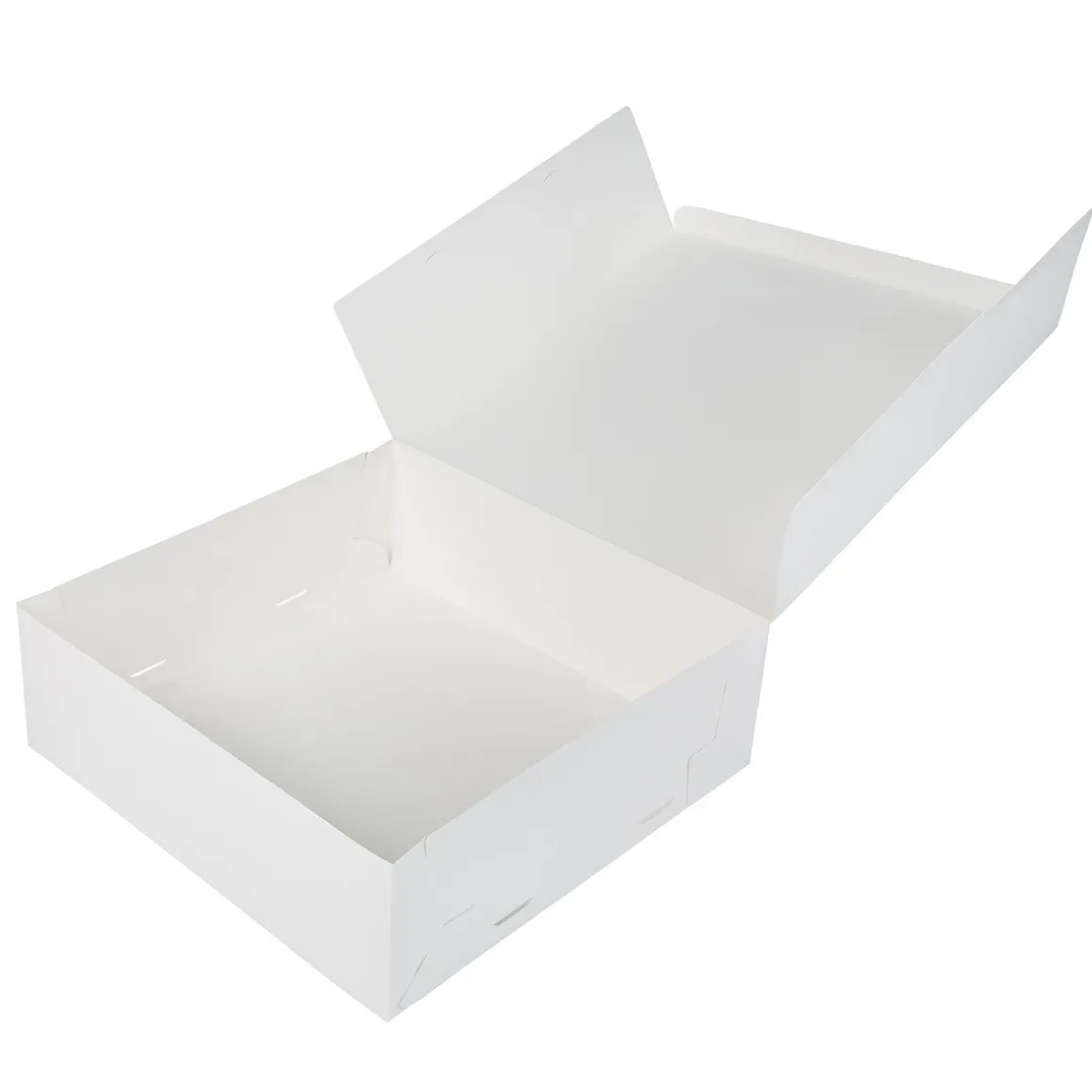 Taartdoos 25x25x8cm. Wit 50st