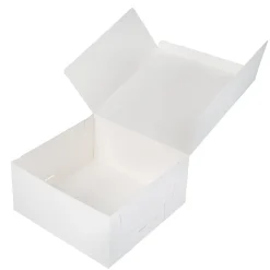 Taartdoos 21x21x10cm. Wit 50st