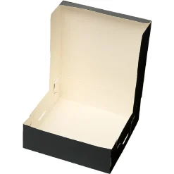 Taartdoos 15x15x5cm. Zwart 50st