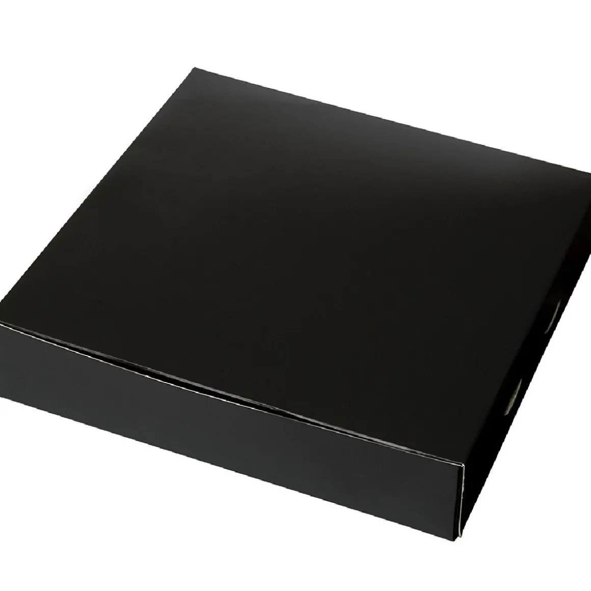 Taartdoos 25x25x5cm. Zwart 3st