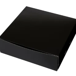 Taartdoos 25x25x8cm. Zwart 50st