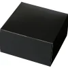 Taartdoos 15x15x8cm. Zwart 3st
