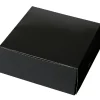 Taartdoos 21x21x5cm. Zwart 3st