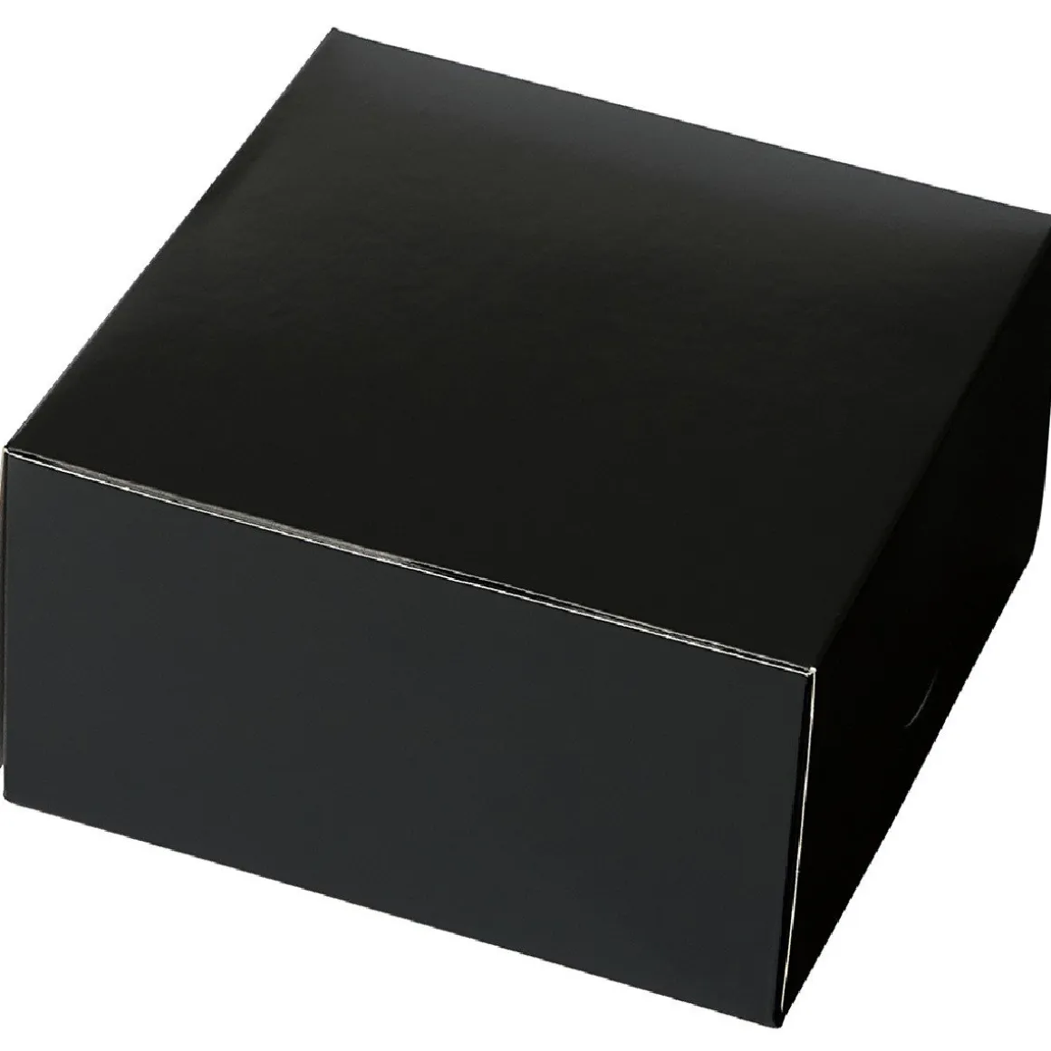 Taartdoos 15x15x8cm. Zwart 50st