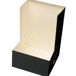 Taartdoos 15x15x8cm. Zwart 50st