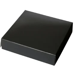 Taartdoos 19x19x8cm. Zwart 50st