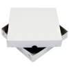 Taartdoos Zwanenhals Laag Model 25x25x4,5cm. Wit 10st