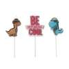 Taartkaarsje Happy Birthday Dino's**