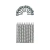 Taartkaarsjes met houders Zilver 10st**