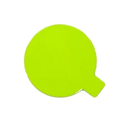 Taartkarton Groen/Zwart met lip Ø8 cm per stuk