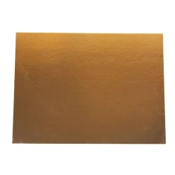 Taartkarton Rechthoek Goud/Zwart 60x40cm per stuk