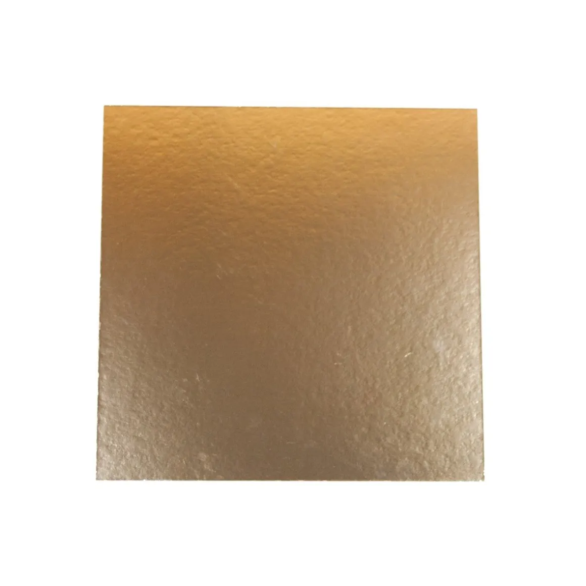 Taartkarton Vierkant Goud/Zwart 20x20cm per stuk