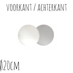 Taartonderzetter Wit / Zilver Ø20cm 10st.