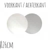 Taartonderzetter Wit / Zilver Ø26cm 100st.