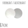 Taartonderzetter Wit / Zilver Ø24cm 10st.