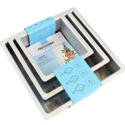 Taartpan PME Vierkant 7,5cm(h) Set/3