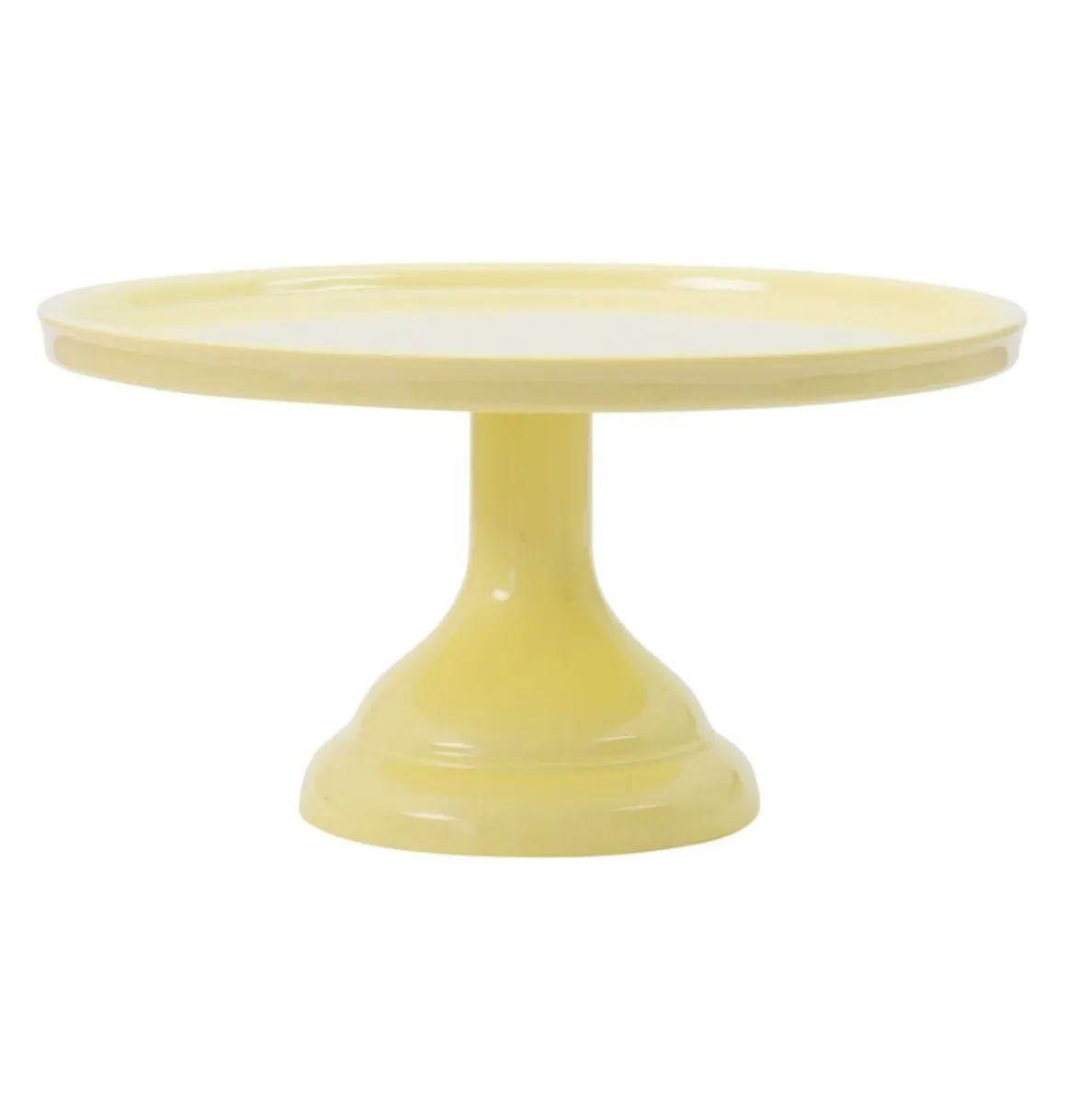 Taartplateau Geel Melamine Ø23,5x12cm