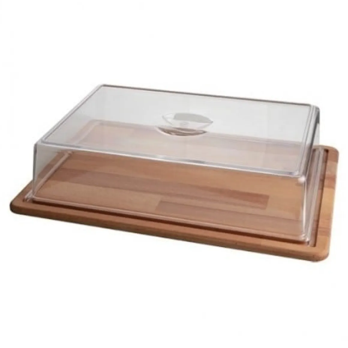 Taartplateau Rechthoek Hout met Kap