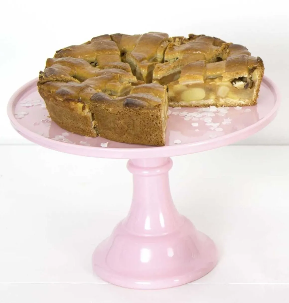 Taartplateau Roze Melamine Ø30x20cm