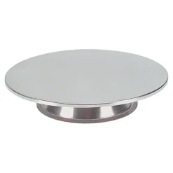 Taartplateau RVS Ø30x6cm