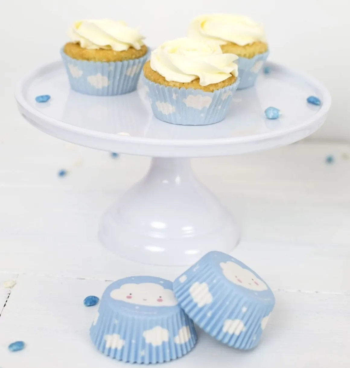 Taartplateau Wit Melamine Ø23,5x12cm