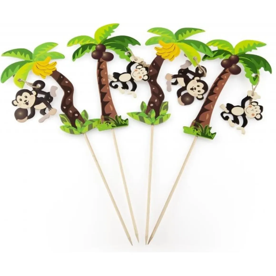 Taartprikker Slingeraap in Palm 25cm 50st.