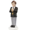 Taarttopper Communie Jongen met Kruis Polystone 8,5cm