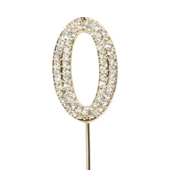 Taarttopper Diamant Goud #0 45mm**