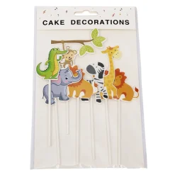 Taarttopper Jungle Dieren 7st.