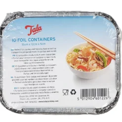 Tala Aluminium Bakvorm met Deksel 15x12x5cm Set/10
