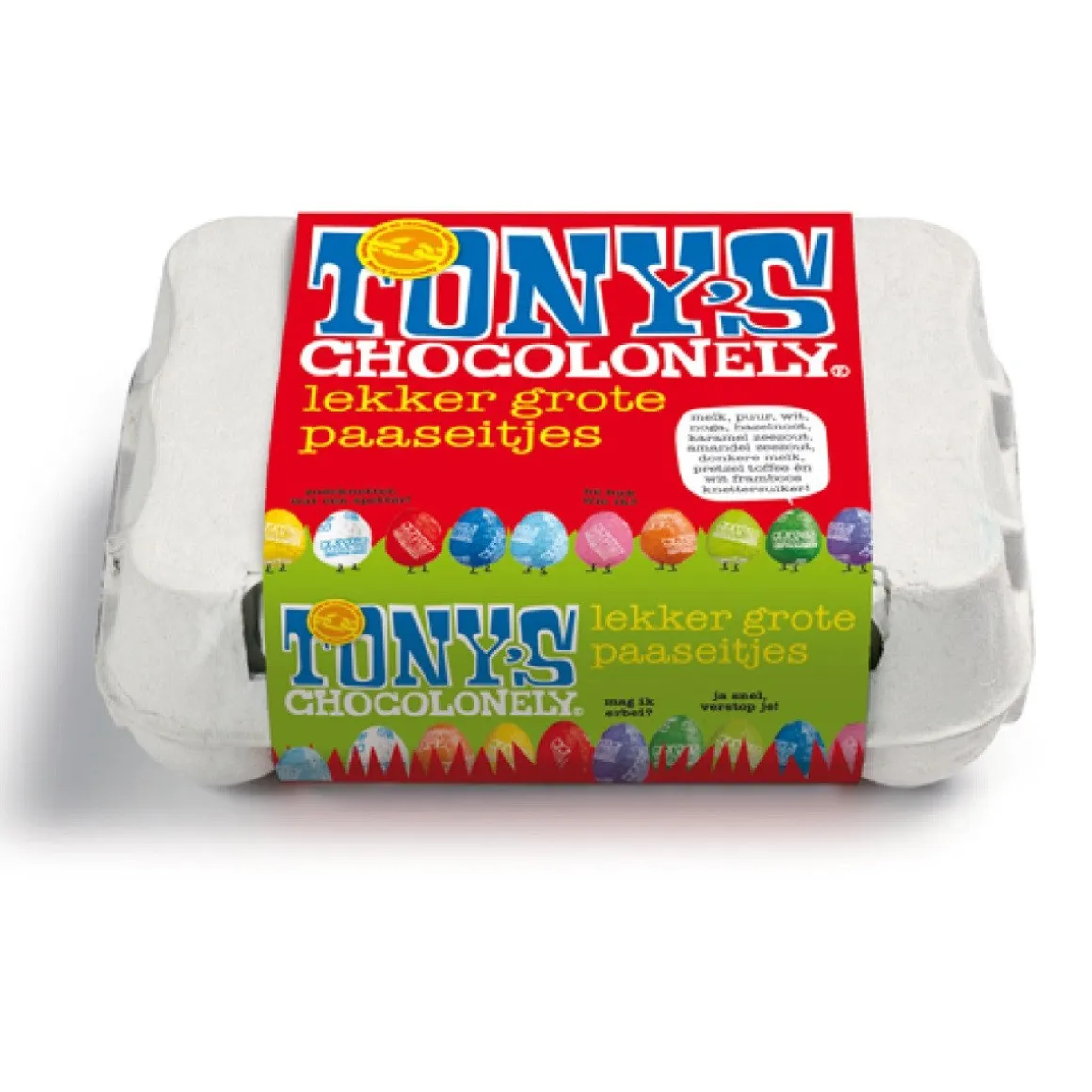 Tony's Chocolonely Paaseitjes Assortimentsdoosje 150g