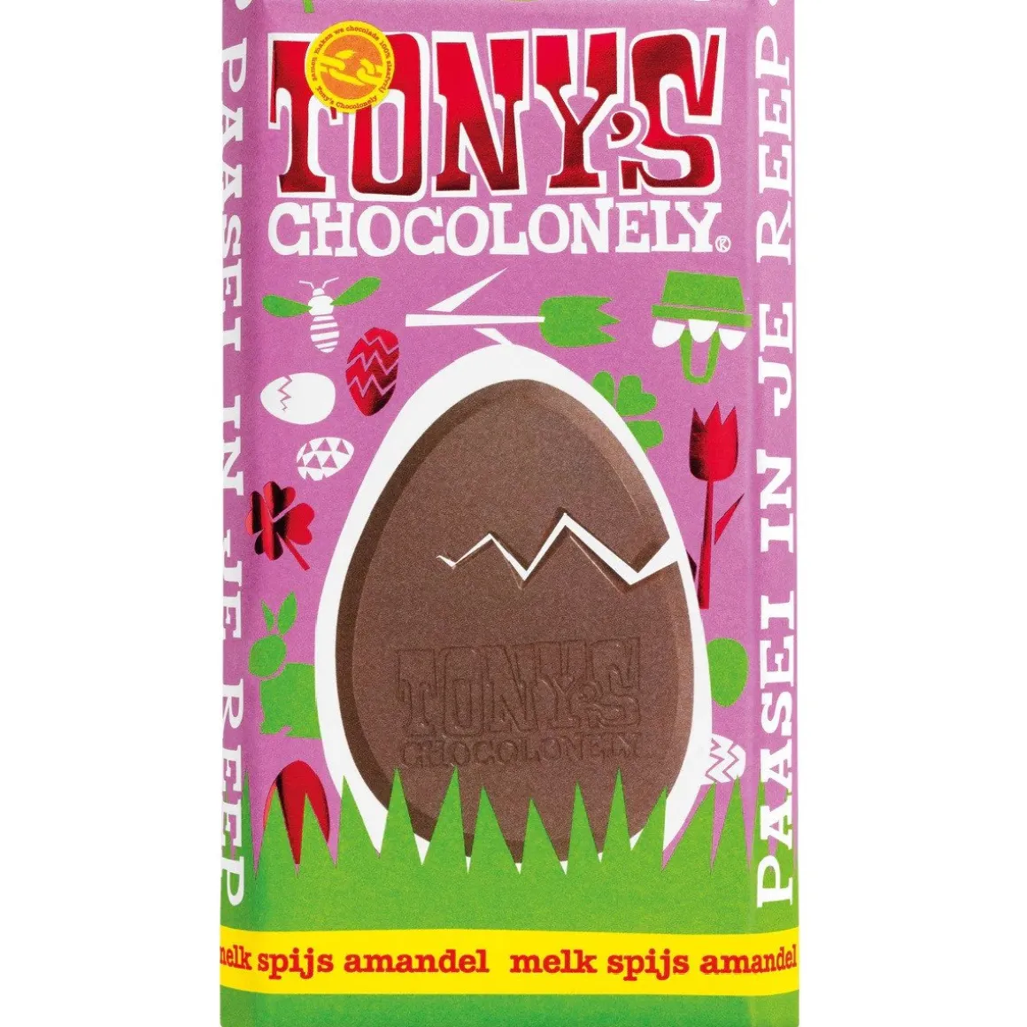 Tony's Chocolonely Paasreep Melk / Spijs / Nootjes 180g