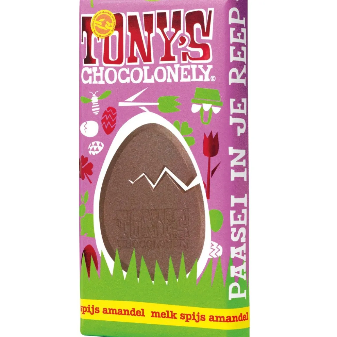 Tony's Chocolonely Paasreep Melk / Spijs / Nootjes 180g