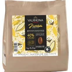 Valrhona Chocolade Druppels Melk Jivara (40%) 1kg