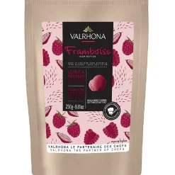 Valrhona Chocolade Druppels Framboos 250g