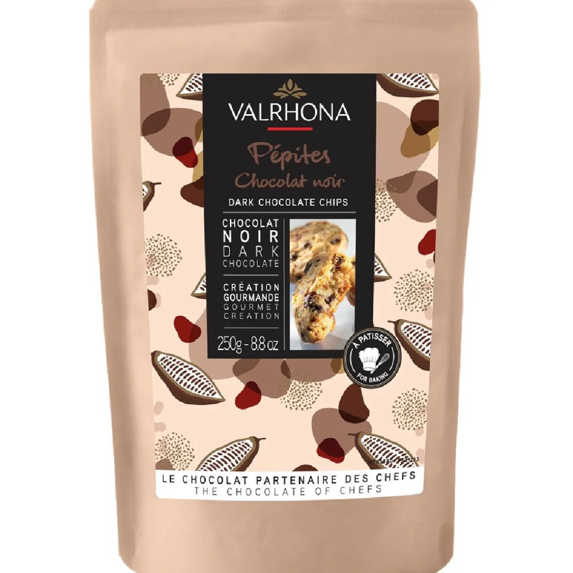 Valrhona Chocolate Chips Puur 250g