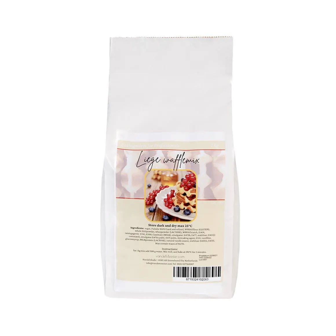 VanDeMeester Luikse Cake Wafelmix 1kg
