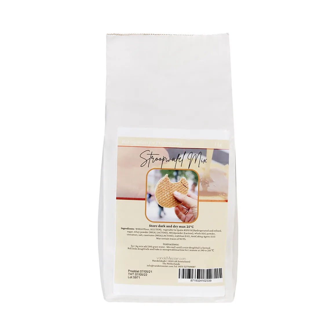 VanDeMeester Stroopwafelmix 1kg