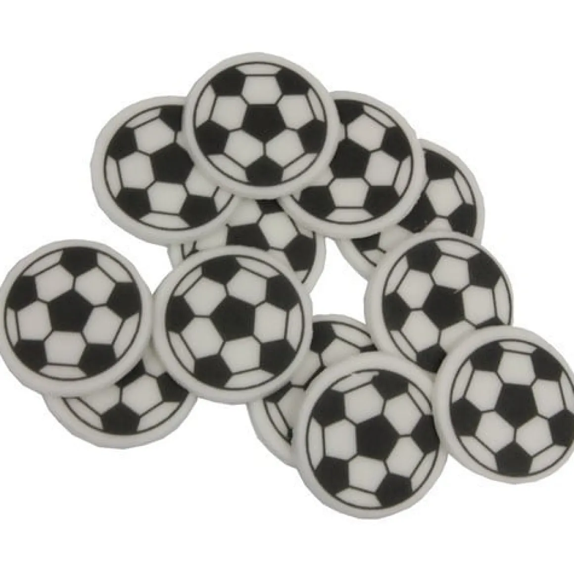 Voetbalschildje Suiker Ø25mm 12st.