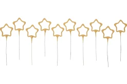 Vuurwerk Sterretjes Stervorm Goud 10st.