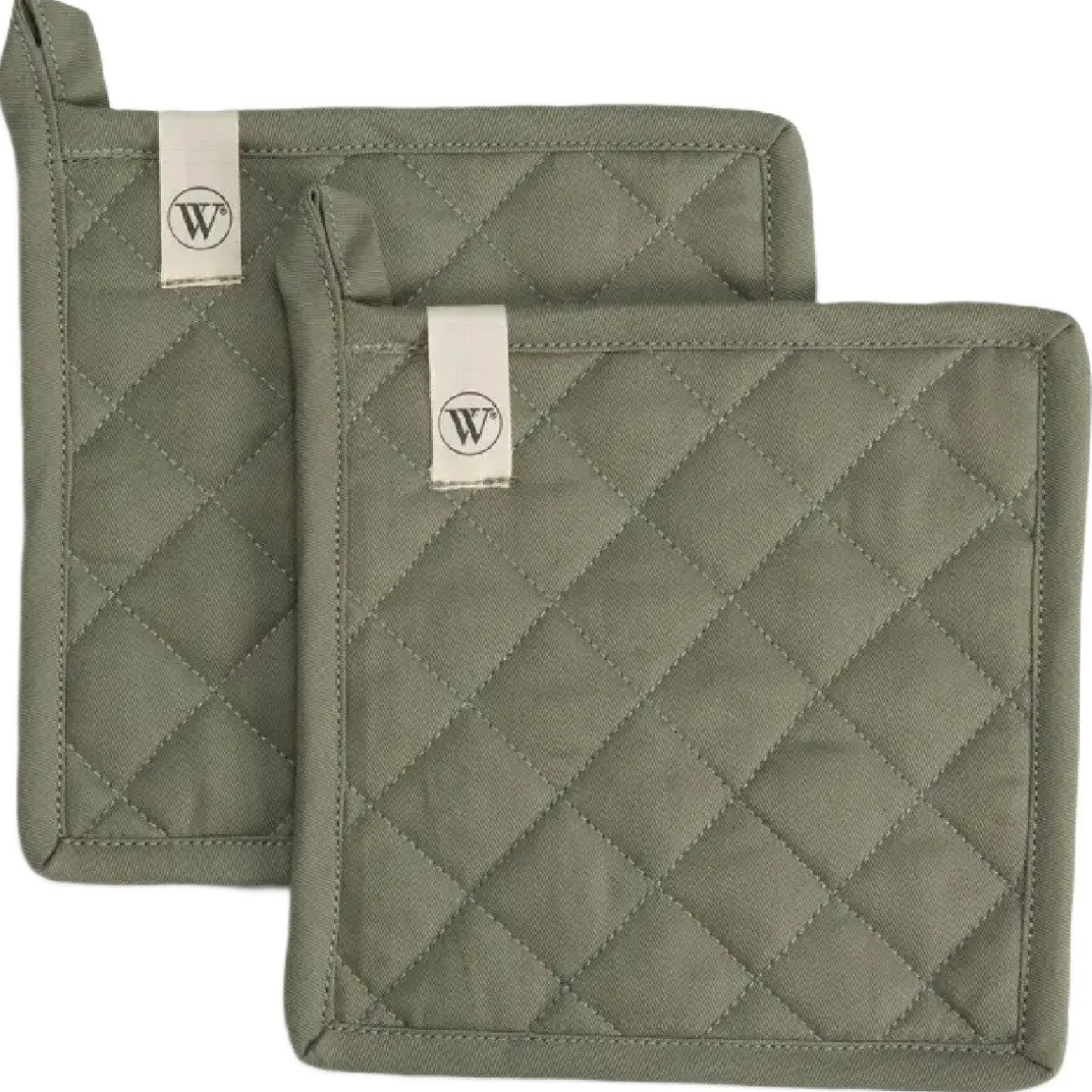 Walra Pannenlap Legergroen Set/2
