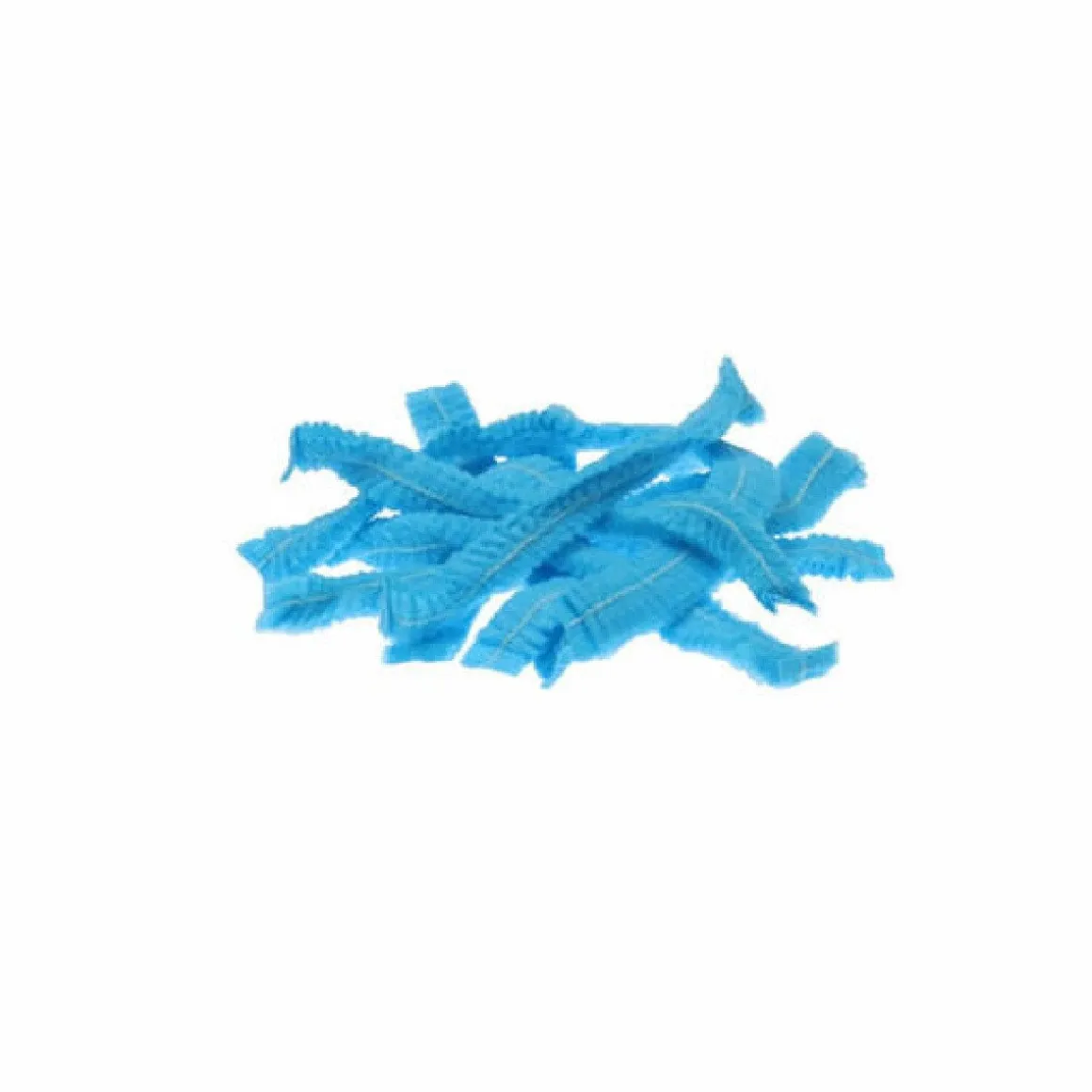 Wegwerpmuts Blauw 100st. 53cm.