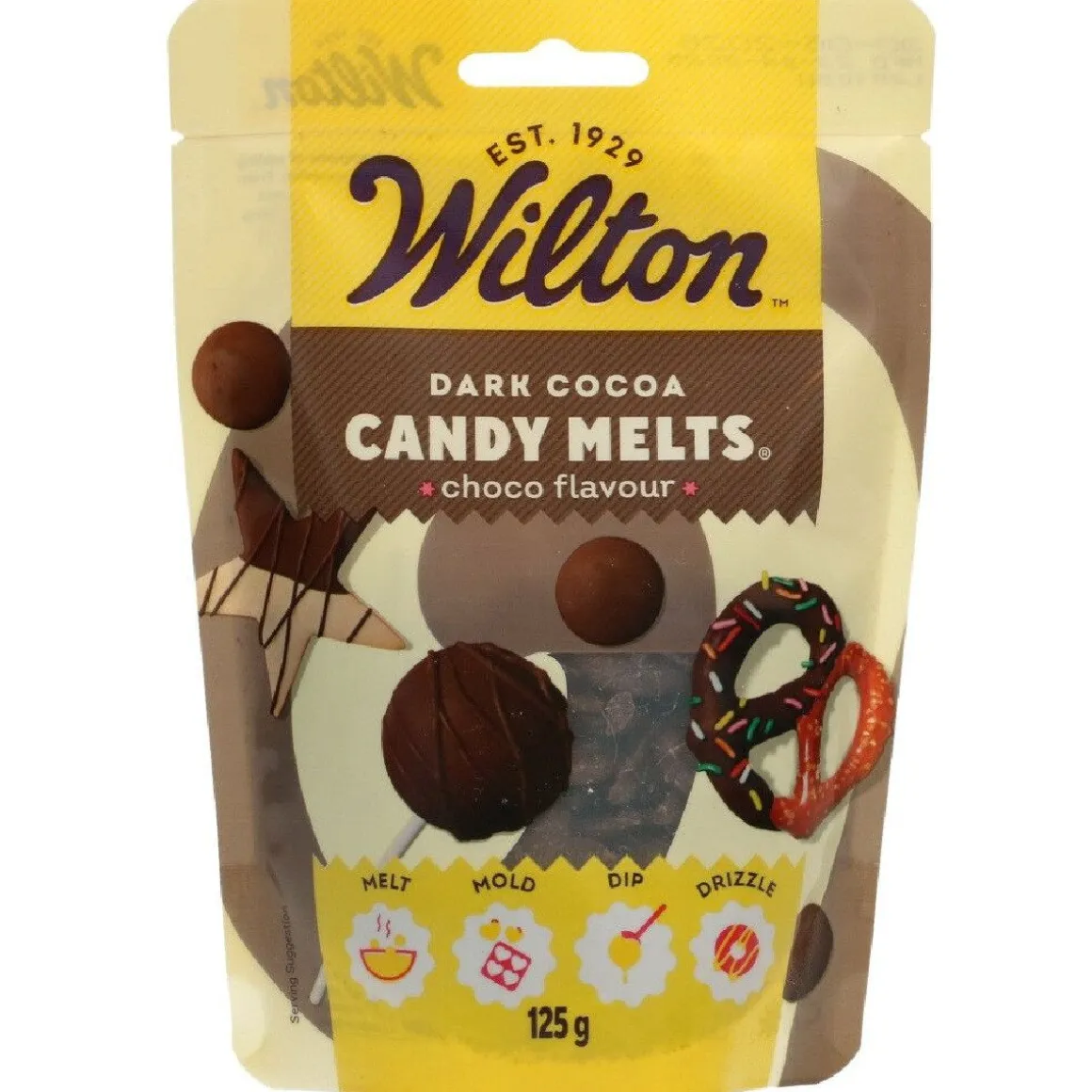 Wilton Candy Melts Donkere Cacao 125g