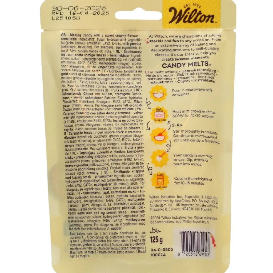 Wilton Candy Melts Helder Wit 125g