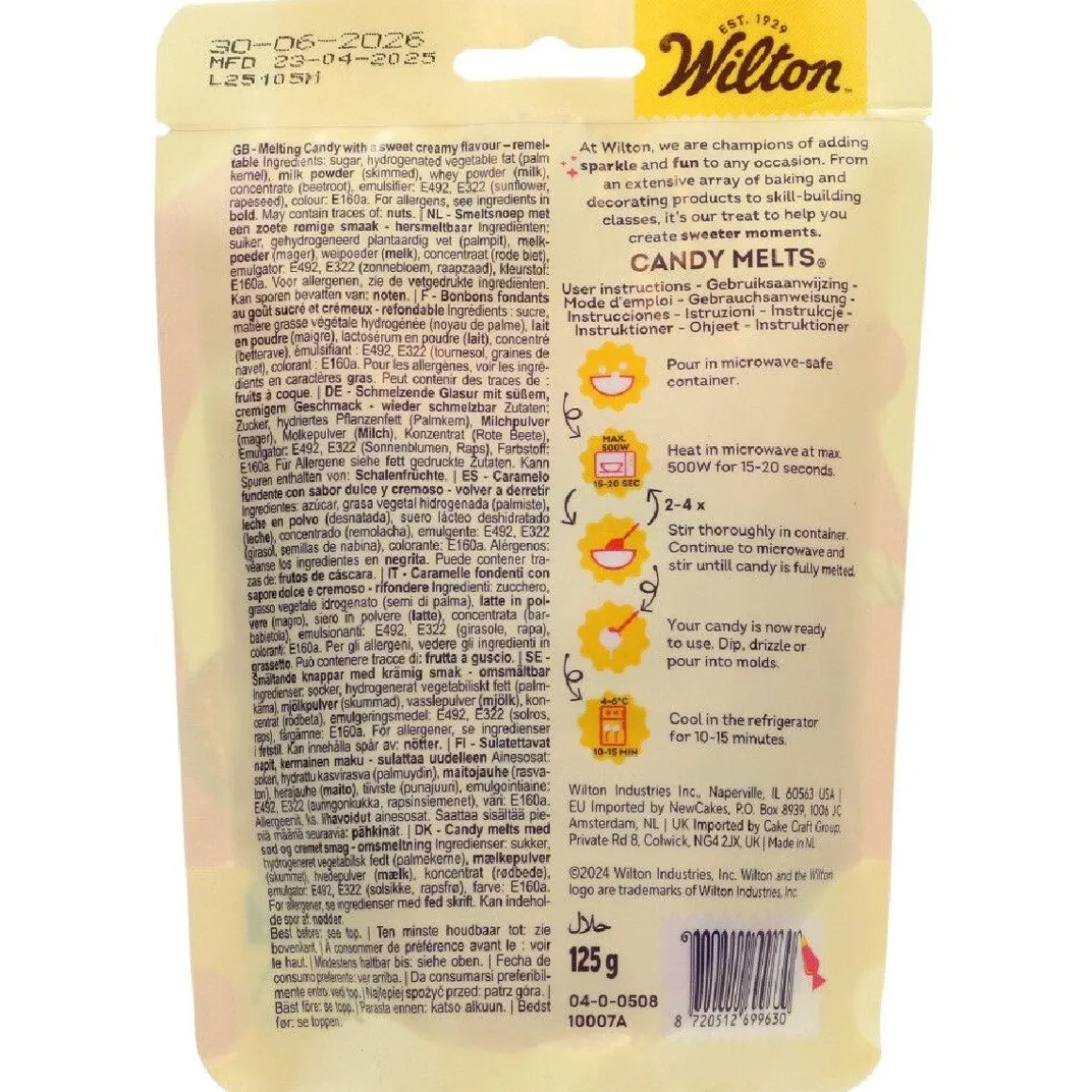 Wilton Candy Melts Rood 125g