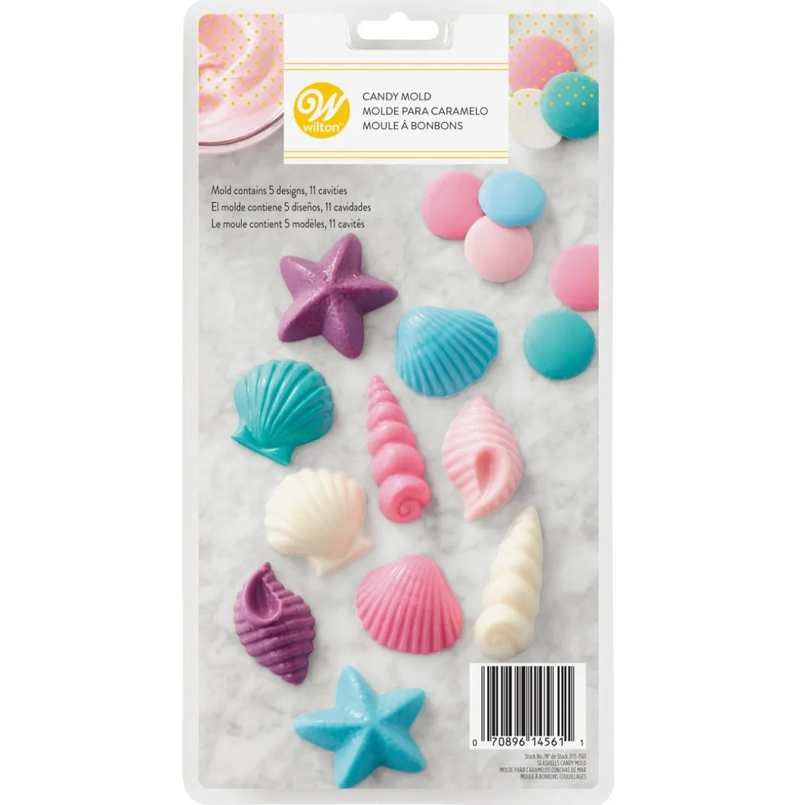 Wilton Chocolademal Schelpen (9x)