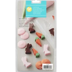 Wilton Chocolademal Wortel & Mini Konijn (24x)