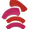 Wilton Cupcake Wraps Glitter Rood en Roze 24st.**